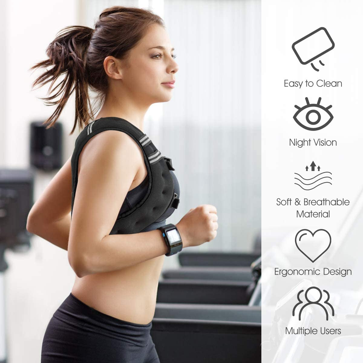 Weighted Vest for Women Men Kids, 16Lb/20Lb/30Lb Body Weight Vests